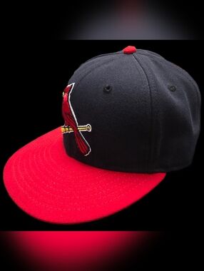 St. Louis Cardinals New Era 59FNew Era Black and Red Cardinals Fitted Cap